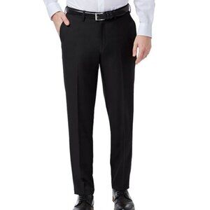 NEW! Haggar Premium Comfort Slim Wrinkle Free Black Dress Pants 38 x 32 Men's